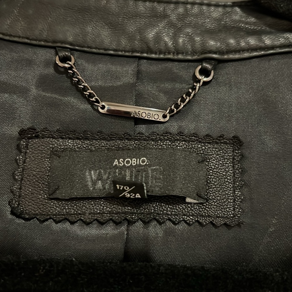 Asobio black leather jacket.  Large‎ - Picture 2 of 8
